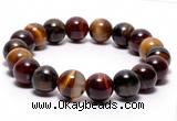 CTB07 7 inches 10mm round tiger eye stretch bracelet wholesale