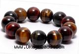 CTB08 7 inches 16mm round tiger eye stretch bracelet wholesale