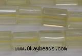 CTB104 15.5 inches 11*15mm faceted tube lemon quartz beads