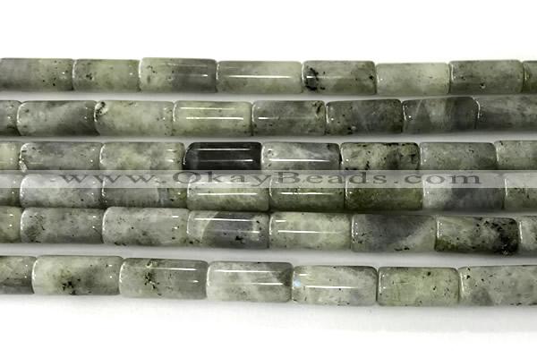 CTB1041 15 inches 8*16mm - 8*18mm tube labradorite beads