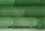 CTB1042 15 inches 8*16mm - 8*18mm tube green aventurine beads