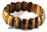 CTB17 7.5 inches 7*11*18mm  yellow tiger eye stretch bracelet