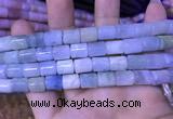 CTB250 15.5 inches 8*10mm tube natural aquamarine beads