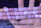 CTB256 15.5 inches 10*10mm - 10*13mm tube natural pink opal beads