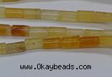 CTB301 15.5 inches 4*6mm tube yellow jade beads wholesale