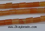 CTB303 15.5 inches 4*6mm tube red aventurine beads wholesale