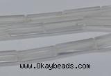 CTB310 15.5 inches 4*13mm tube white crystal beads wholesale