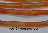 CTB322 15.5 inches 4*13mm tube red aventurine beads wholesale