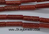 CTB328 15.5 inches 4*13mm tube goldstone beads wholesale