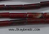 CTB333 15.5 inches 4*13mm tube brecciated jasper beads wholesale