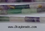 CTB348 15.5 inches 4*13mm tube fluorite beads wholesale