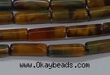 CTB352 15.5 inches 4*13mm tube tiger eye beads wholesale