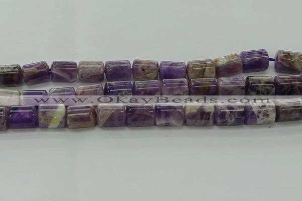 CTB502 15.5 inches 10*13mm triangle dogtooth amethyst beads wholesale