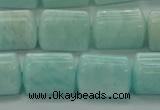 CTB546 15.5 inches 10*13mm triangle amazonite beads wholesale