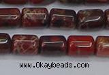 CTB710 15.5 inches 6*8mm tube poppy jasper beads wholesale