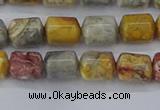 CTB711 15.5 inches 6*8mm tube sky eye stone beads wholesale