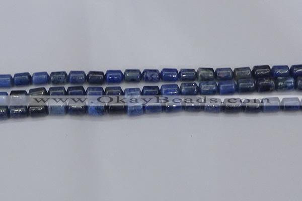 CTB716 15.5 inches 6*8mm tube blue dumortierite beads wholesale