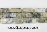 CTB850 13*25mm - 15*28mm faceted flat tube gemstone beads