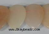 CTD02 Top drilled 22*30mm flat teardrop pink aventurine beads