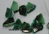 CTD1503 Top drilled 20*40mm - 25*50mm freeform agate slab beads