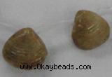 CTD1585 Top drilled 13*15mm - 18*20mm freeform shell fossil beads