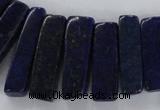 CTD1586 Top drilled 8*20mm - 10*45mm sticks lapis lazuli beads