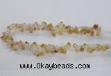 CTD1644 Top drilled 10*14mm - 10*18mm faceted nuggets citrine beads