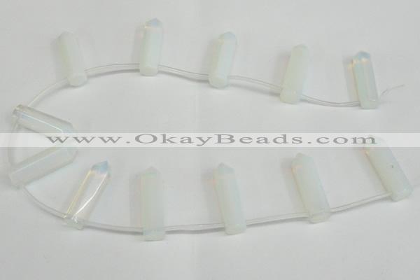 CTD1800 Top drilled 10*30mm - 10*32mm sticks opal beads wholesale