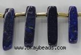 CTD1923 Top drilled 6*20mm - 8*45mm sticks lapis lazuli beads