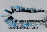 CTD1988 Top drilled 10*25mm - 12*50mm sticks agate gemstone beads