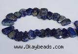 CTD2101 Top drilled 20*28mm - 25*35mm freeform lapis lazuli beads