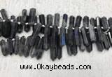 CTD2115 Top drilled 10*25mm - 12*45mm sticks labradorite beads