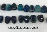 CTD2127 Top drilled 15*25mm - 18*25mm freeform agate beads