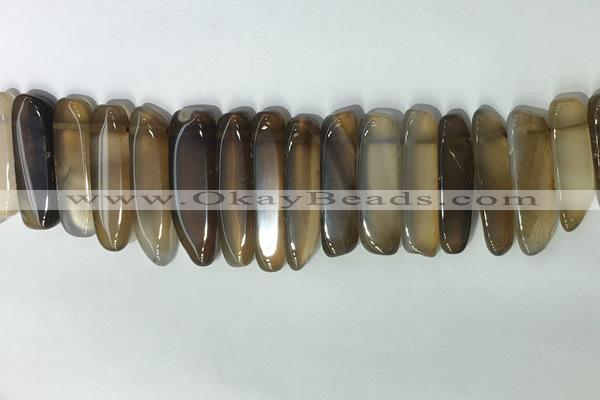 CTD2161 Top drilled 8*20mm - 10*40mm sticks agate gemstone beads