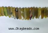 CTD2164 Top drilled 8*20mm - 10*40mm sticks agate gemstone beads