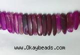 CTD2165 Top drilled 8*20mm - 10*40mm sticks agate gemstone beads