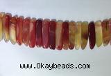 CTD2166 Top drilled 8*20mm - 10*40mm sticks agate gemstone beads