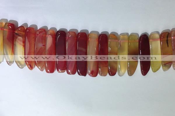 CTD2166 Top drilled 8*20mm - 10*40mm sticks agate gemstone beads