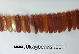 CTD2167 Top drilled 8*20mm - 10*40mm sticks agate gemstone beads