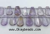 CTD2266 Top drilled 16*28mm - 20*30mm faceted freeform ametrine beads