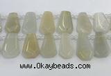 CTD2361 Top drilled 16*18mm - 20*30mm faceted freeform moonstone beads