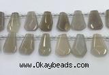 CTD2362 Top drilled 16*18mm - 20*30mm faceted freeform moonstone beads