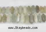 CTD2392 Top drilled 13*30mm - 14*42mm sticks moonstone beads