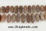 CTD2394 Top drilled 13*30mm - 14*42mm sticks moonstone beads