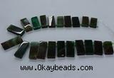 CTD2546 Top drilled 12*20mm - 15*40mm rectangle agate gemstone beads