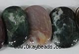 CTD26 Top drilled 20*30mm oval Indian agate beads wholesale