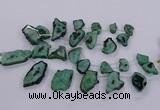 CTD2750 Top drilled 18*25mm - 25*50mm freeform druzy agate beads