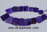 CTD2755 Top drilled 25*30mm - 35*45mm freeform agate beads