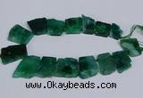 CTD2759 Top drilled 25*30mm - 35*45mm freeform agate beads