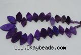 CTD2790 Top drilled 15*30mm - 25*45mm marquise agate gemstone beads